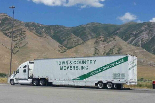 a large semi moving truck