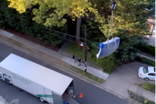 Crane Moving Furniture